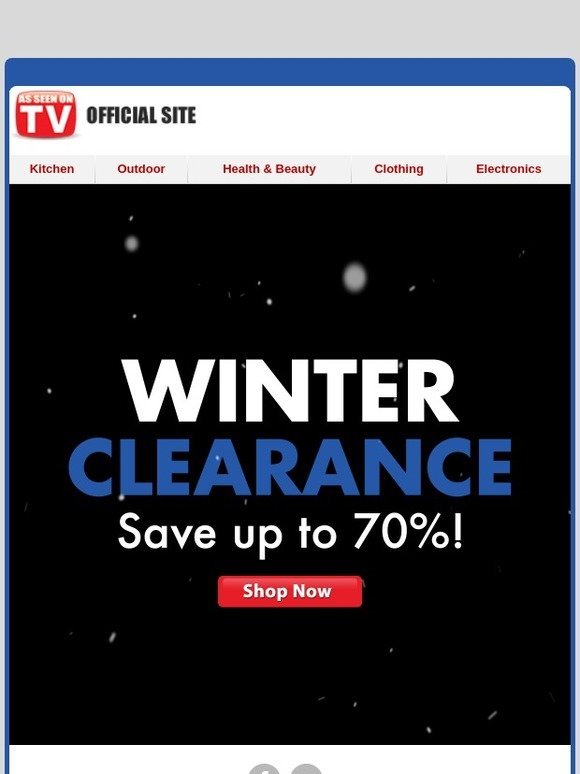 Blizzard Of Savings! Up to 70% OFF!