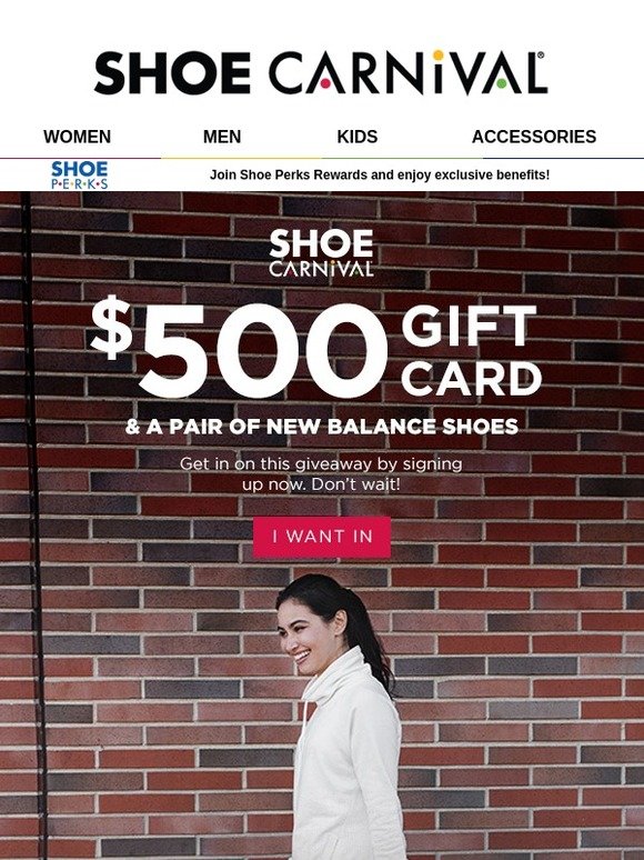 shoe carnival gift card balance