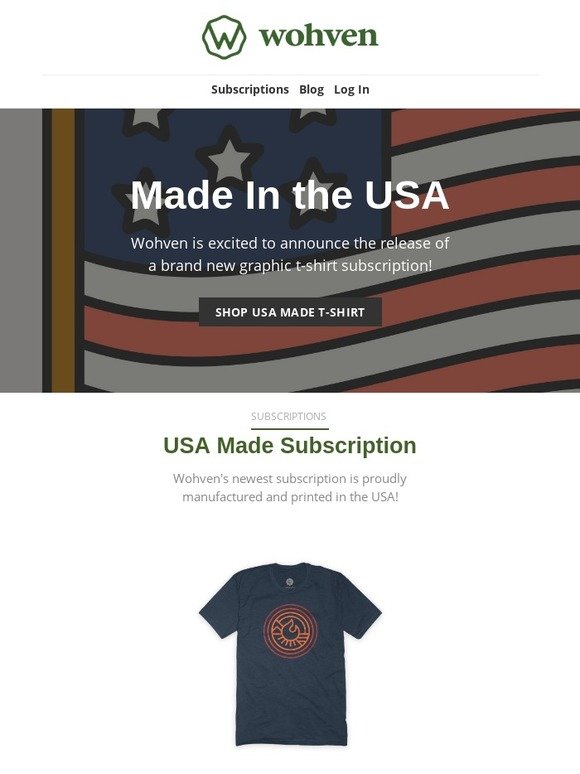 Wohven: Wohven: Made in the USA is now available!