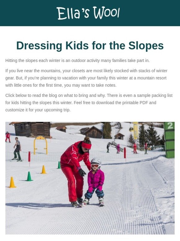 Dressing Kids for the Slopes 🏂
