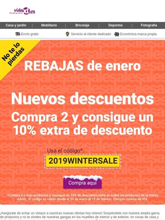 Rebajas de invierno - no te pierdas nuestros descuentos