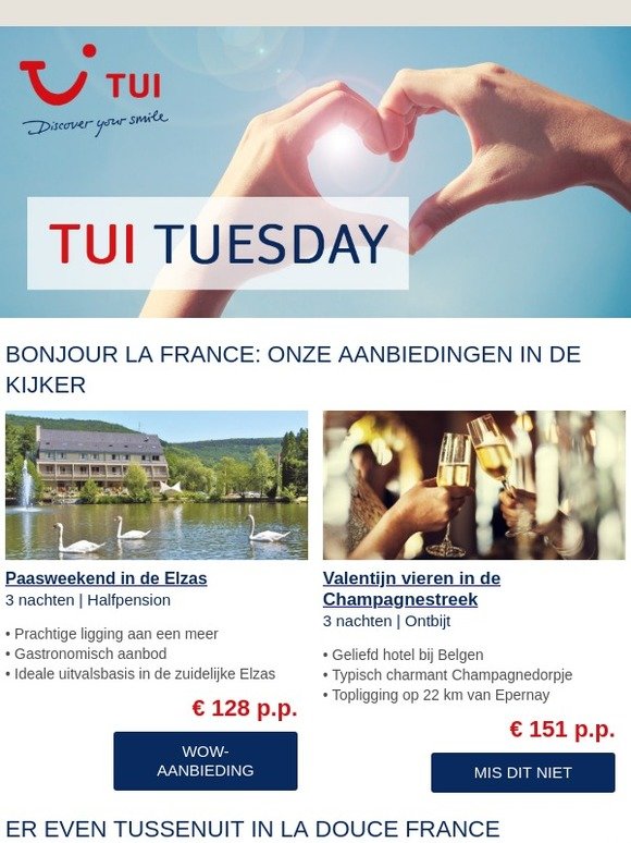 Jouw favoriete bestemming v.a. € 65!