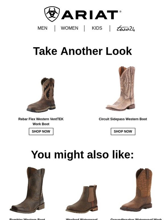 ariat circuit sidepass western boot