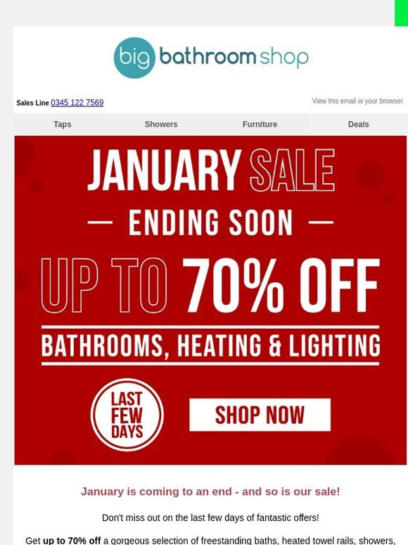 Last Few Days! Get up to 70% off
