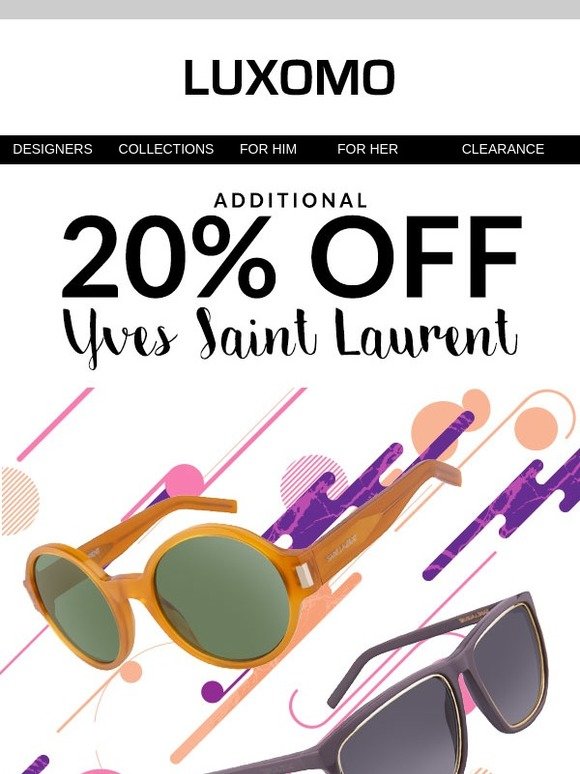 Treat Yourself to An Additional 20% Off YSL Sunglasses! Coupon YSL20! As Low as $47.99!