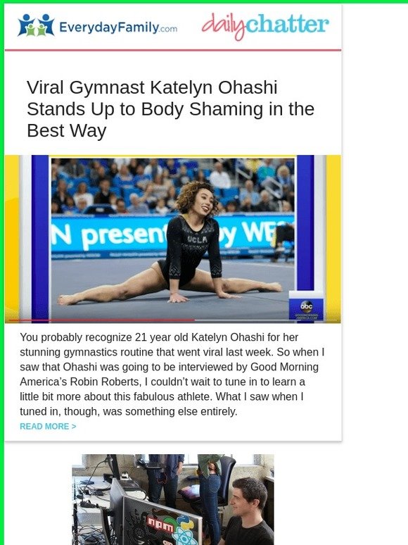 EverydayFamily: Viral Gymnast Katelyn Ohashi Stands Up to Body Shaming ...