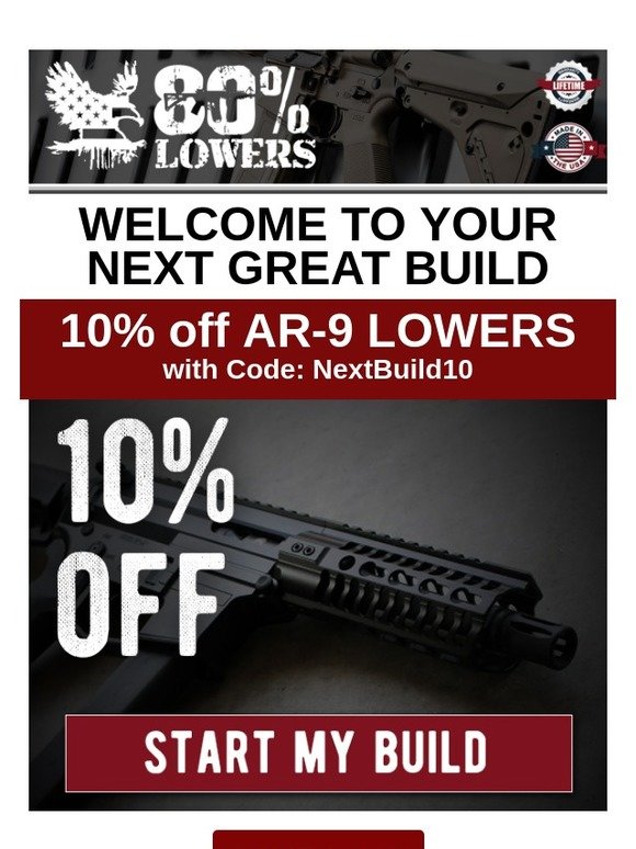 80% Lowers: 🔑 UNLOCKED! Get Your 10% off Coupon Now! | Milled