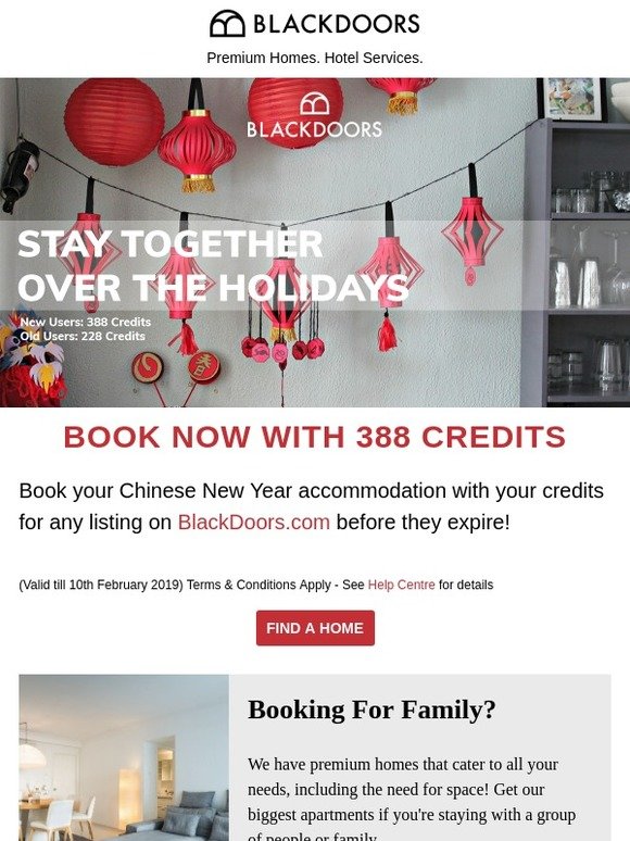 Your CNY Credits Are Expiring Soon On BlackDoors!