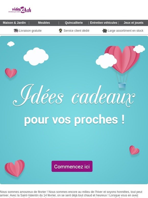 Surprenez votre partenaire avec le meilleur cadeau pour la Saint-Valentin