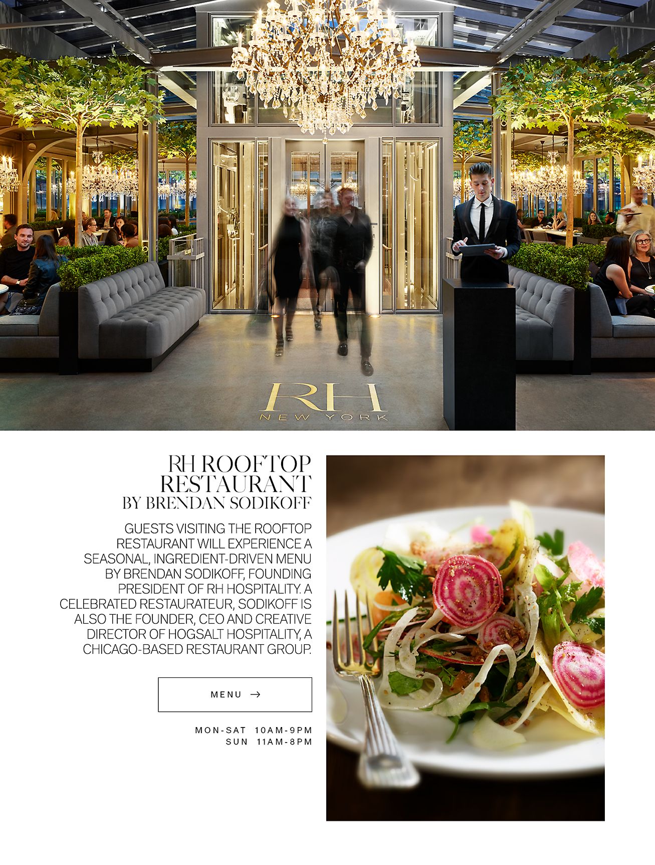 Restoration Hardware RH New York Visit the RH Rooftop Restaurant