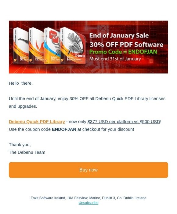 Only this week, you only have 24 hours to go! - 30% OFF All Debenu products