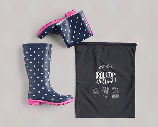 Joules Roll up! Roll up! There’s a new rain boot in town Milled