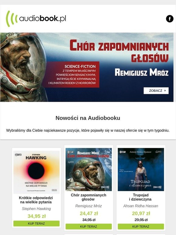 Chór zapomnianych głosów - R. Mroza i inne nowości w niskich cenach!