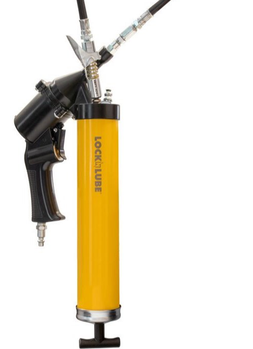LockNLube The First Pneumatic Grease Gun with SingleShot & Continuous