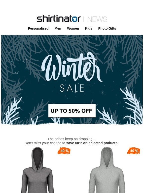 SALE alert! Up to 50% off