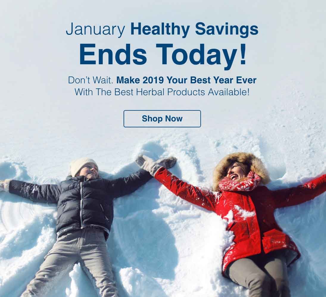 January Healthy Savings: Ends Today at Midnight