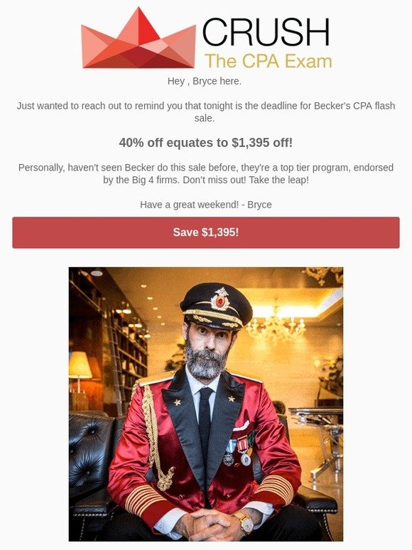 Hey , this is your last chance to save $1,395!