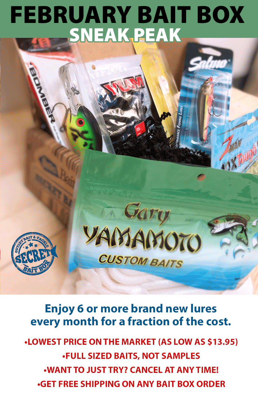 Outlet Bait & Tackle The NEW Secret Bait Box is Here! Milled