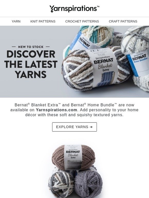 Yarnspirations Bernat Blanket Extra And Bernat Home Bundle Are Here Milled