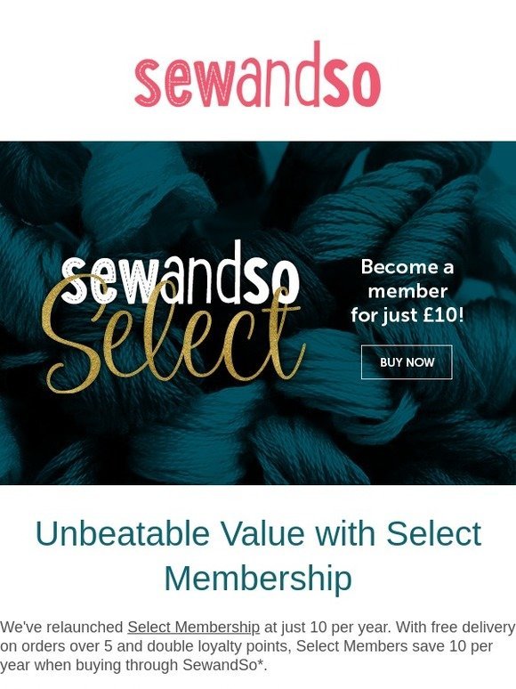 Save £30 with New Select Membership
