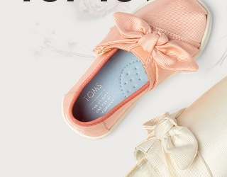 Blush Grosgrain Tiny TOMS Classics
