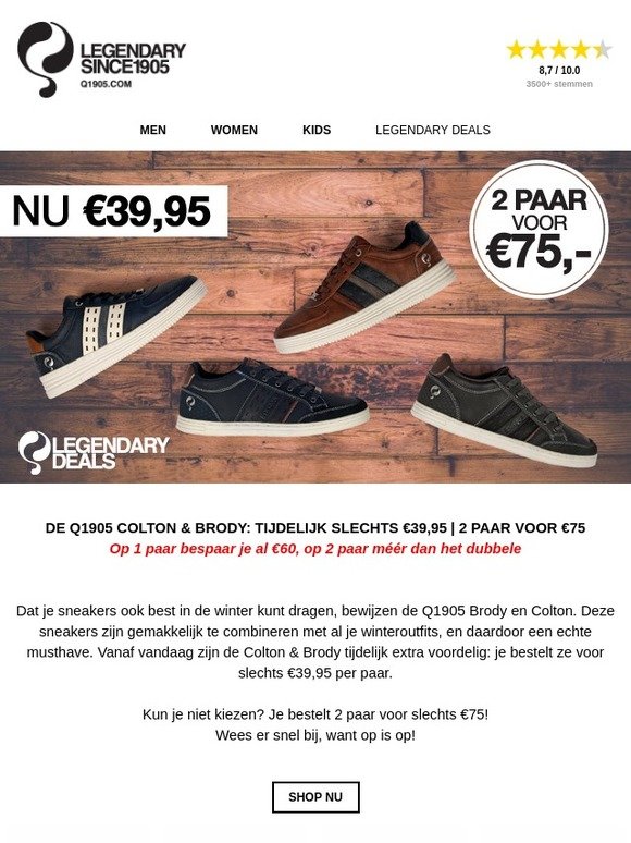 Wist je dat sneakers ook best in de winter kunt dragen?