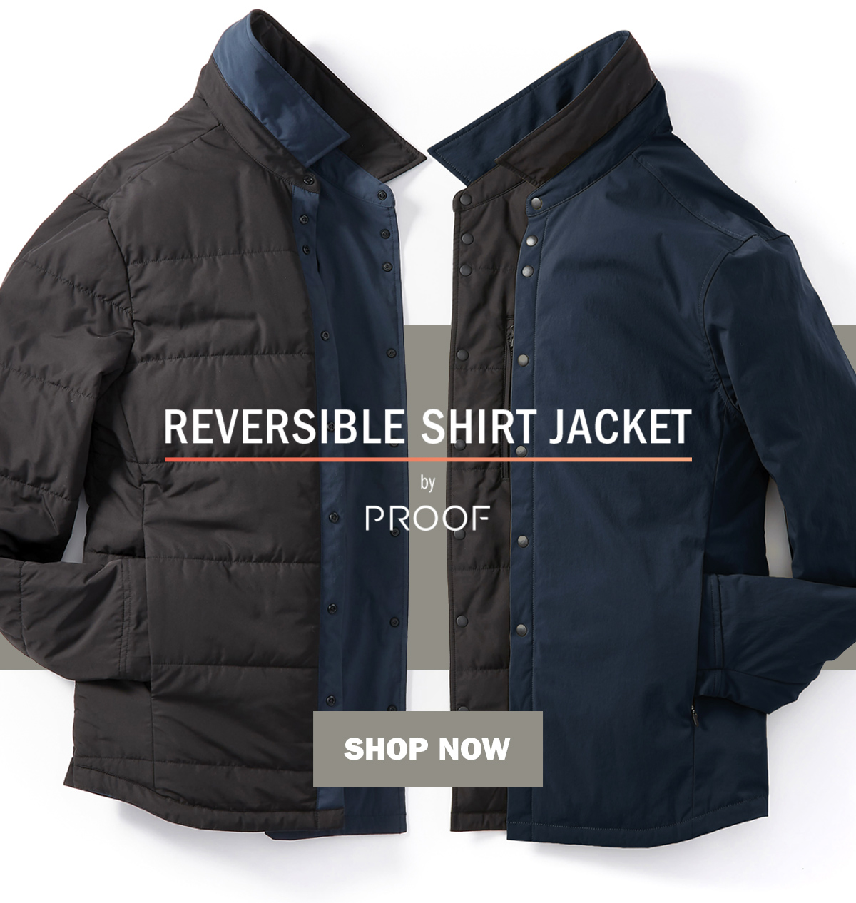 proof reversible shirt jacket