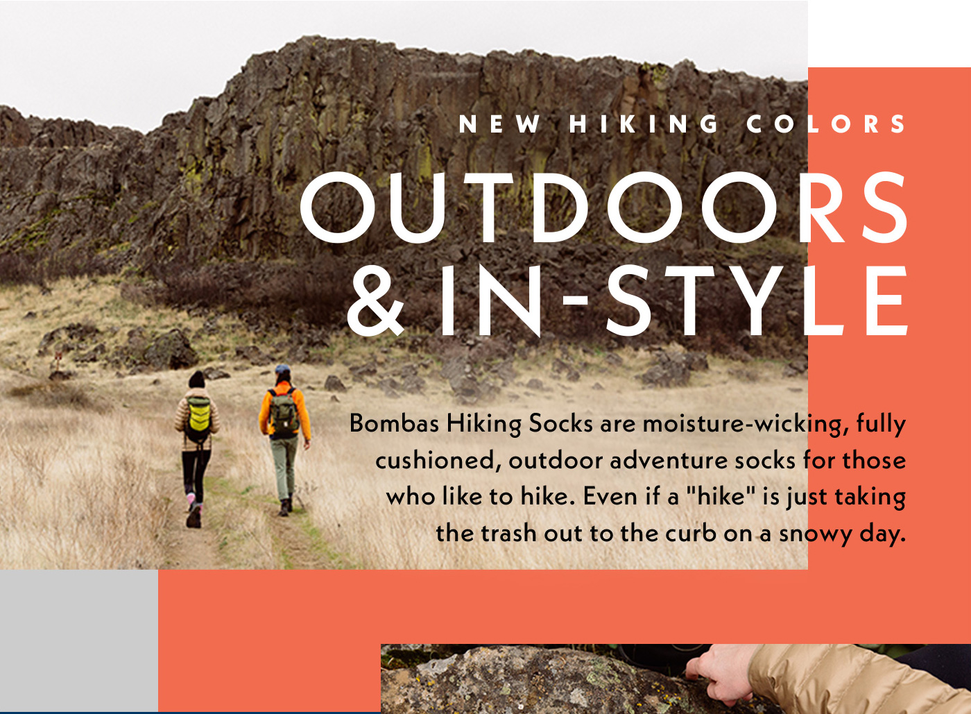 Bombas The Hiking Socks Color Drop Milled