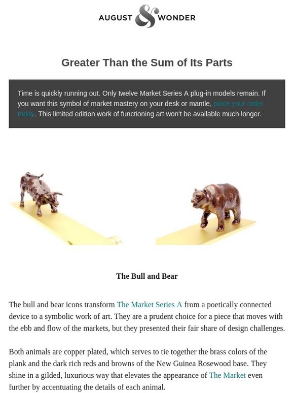 Greater Than the Sum of Its Parts: The Bear and The Bull