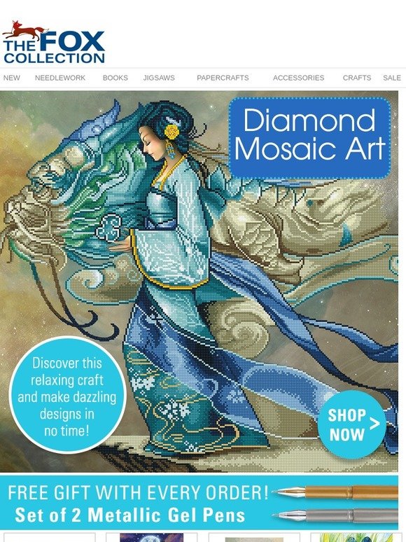 foxcollection Diamond Mosaic Art Create dazzling designs in no time
