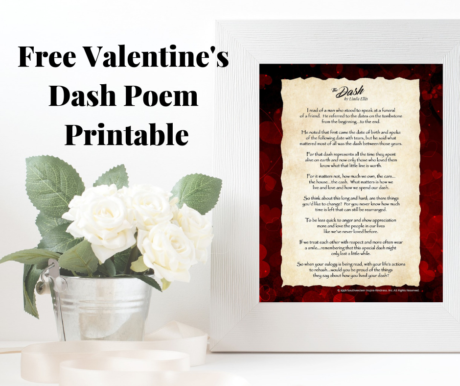 dash poem printable