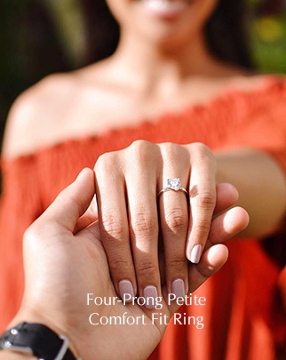 Four Prong Petite Comfort Fit Ring 2025