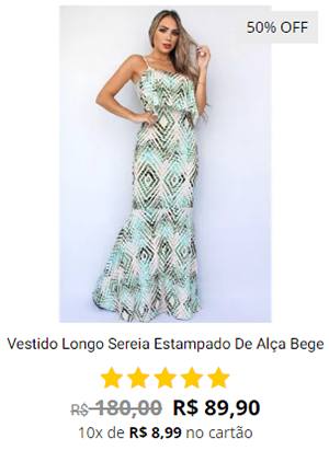 Vestido Longo Sereia