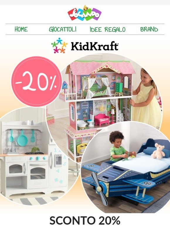 🤩 Sconto 20% su Giochi e Arredi in Legno KidKraft ⏲ Solo per pochi giorni. Approfittane ora