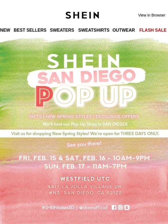 SHEIN Hosts Sold Out Pop-Up Event in San Francisco - Retail
