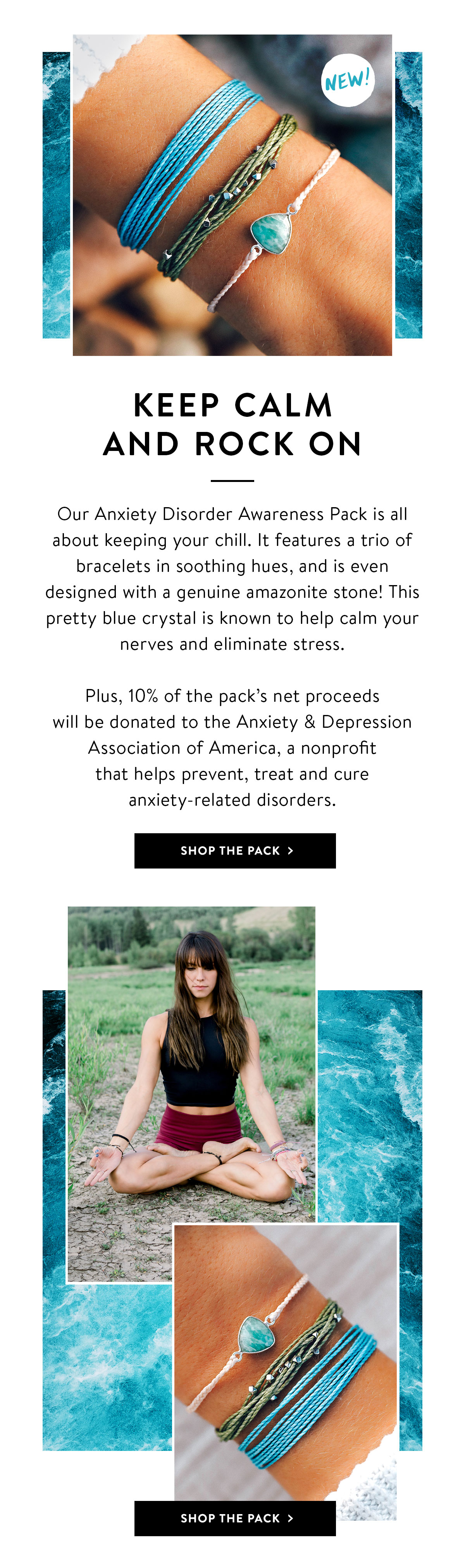 Pura Vida Bracelet Anxiety Awareness Bracelet Charity Bracelet