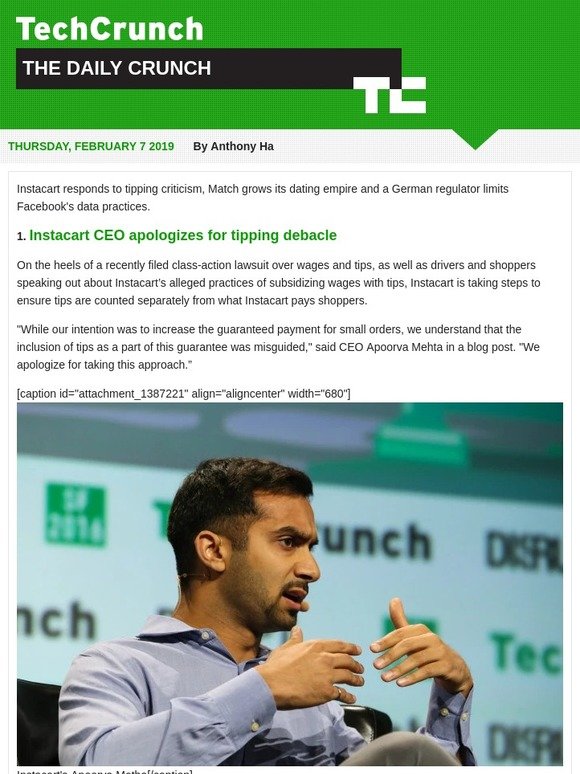 Techcrunch Instacart Ceo Apologizes Milled<script async src=