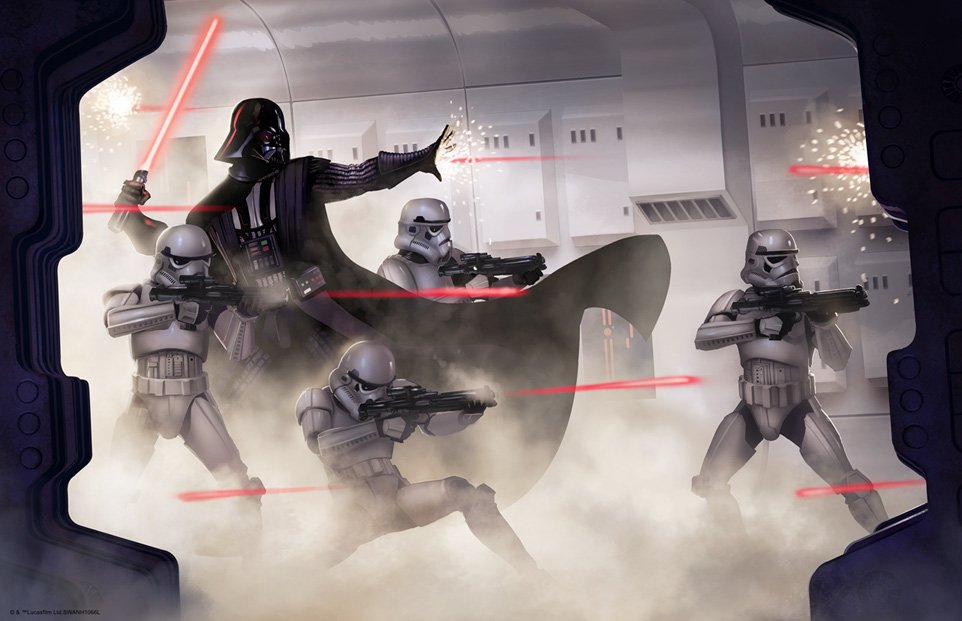 Star Wars art poster print "Rancor's Wrath" by Jeremy Saliba 