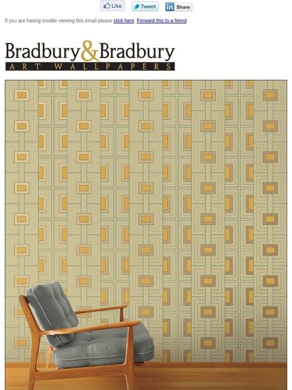Bradbury & Bradbury: Frank Lloyd Wright Inspired Wallpapers from ...
