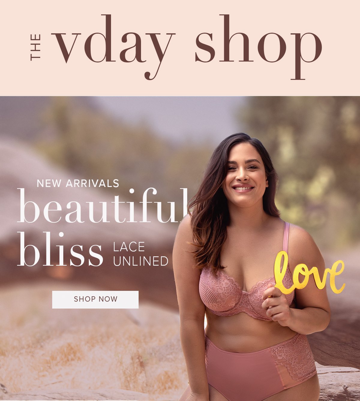 Curvy Couture Cotton Luxe Wirefree Bra in Blush Pink FINAL SALE (25% Off)