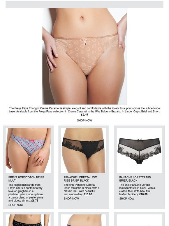 Pixiled Not Fat Naked Ladies - Brasandhoney.com: Freya Faye Thong, Creme Caramel - Bras and Honey | Milled