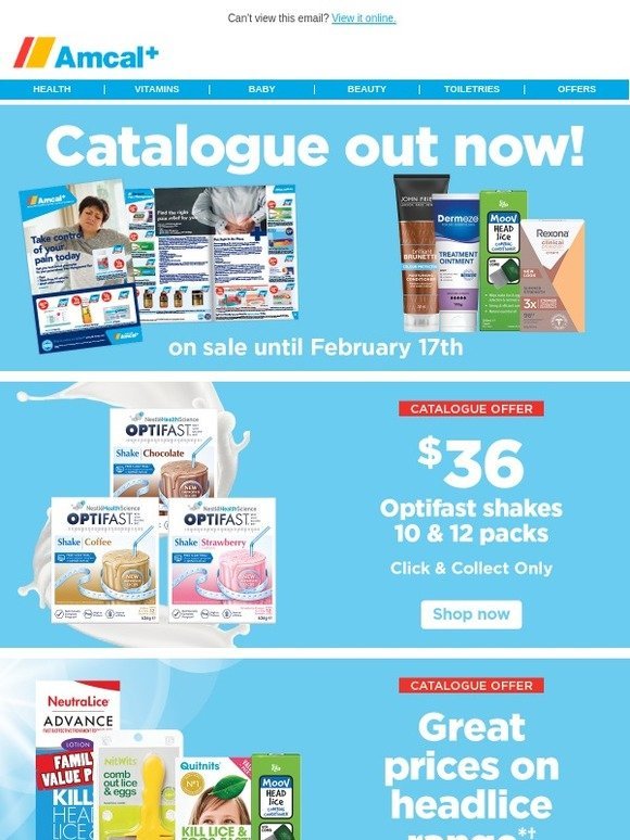 Hey -Amcal has great catalogue savings now on!