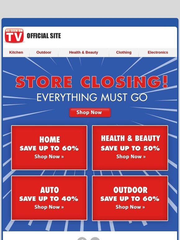 STORE CLOSING! Everything Must Go!