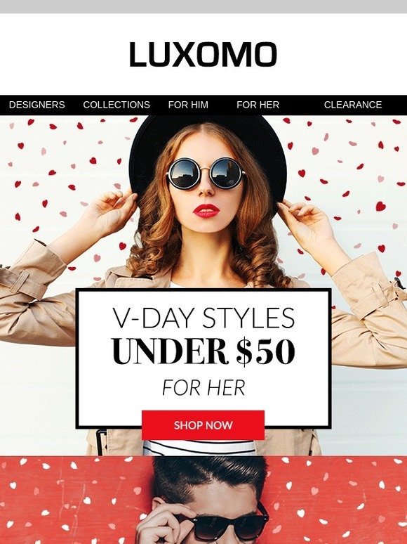 Red alert… it’s almost February 14th! Shop styles Under $50