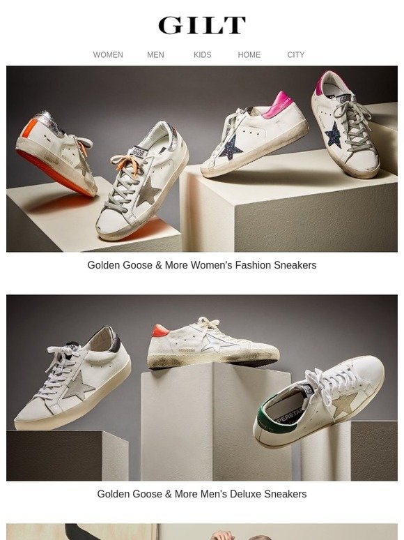 gilt golden goose sneakers