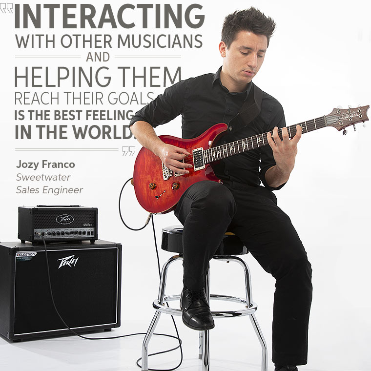 Sweetwater Sales Engineer Jozy Franco