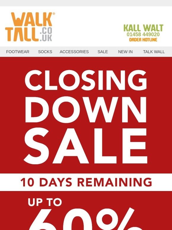 Closing down sale continues - Don't miss out!