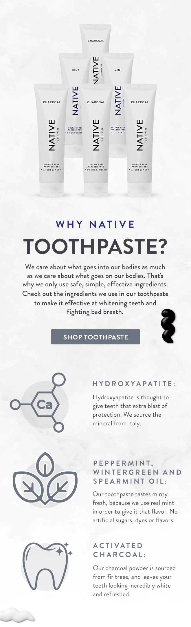 native toothpaste ingredients