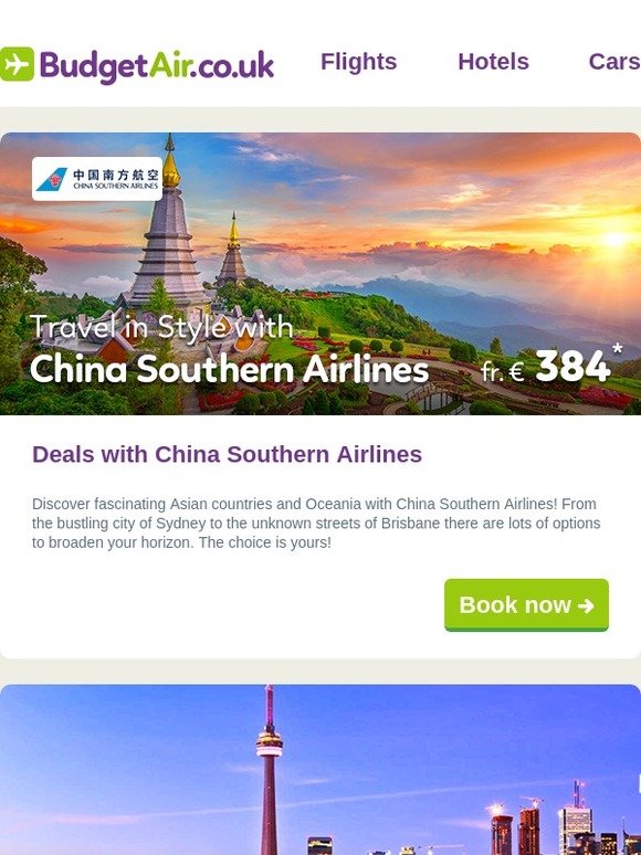 Deals with China Southern Airlines