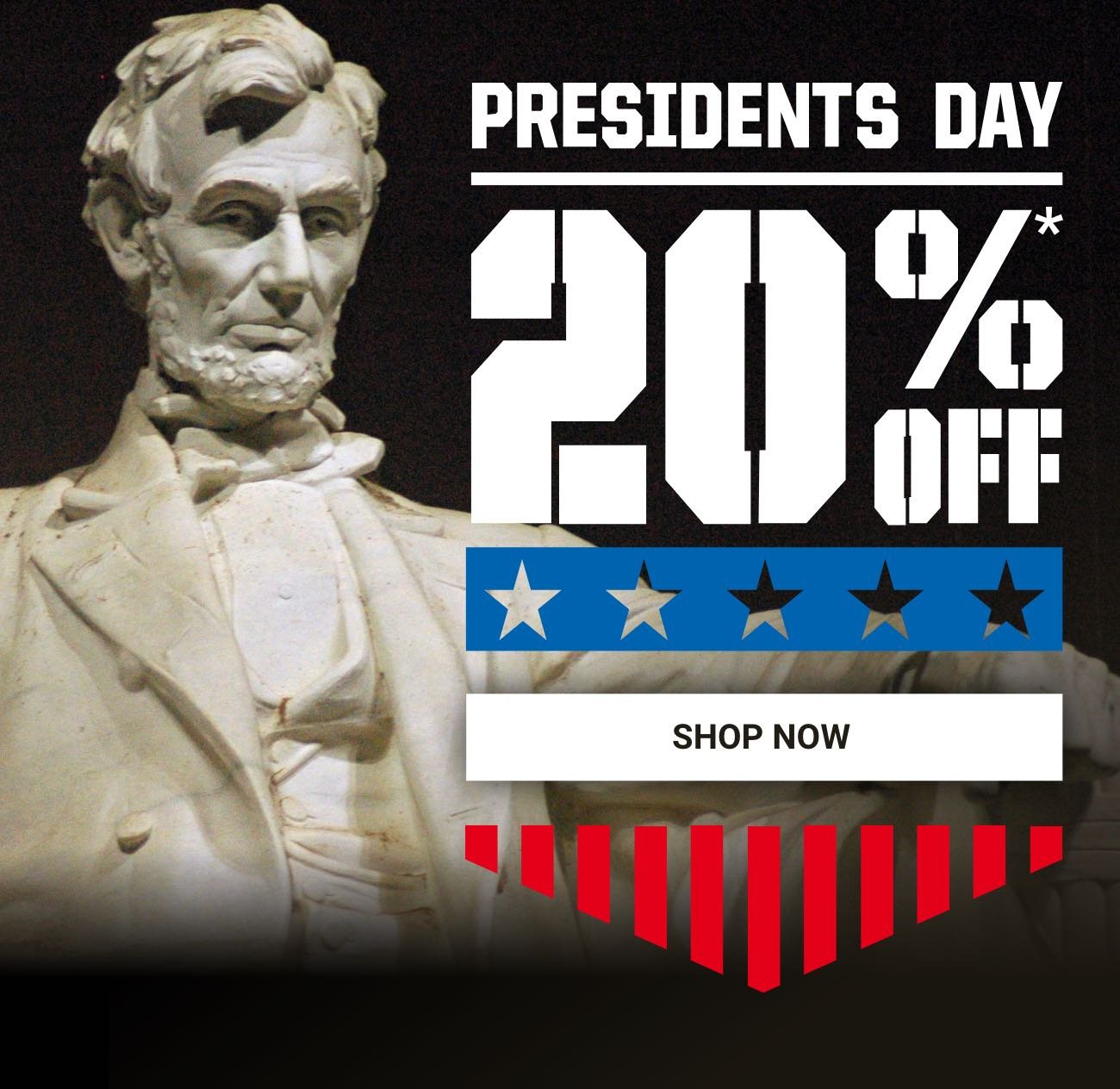 Last chance to get up to 65% off select styles on our Presidents Day Sale!  ⚠️